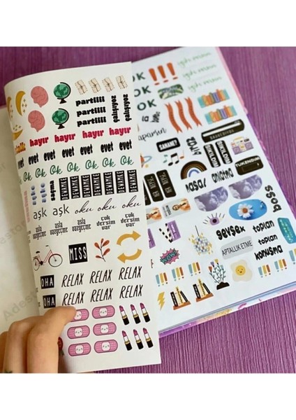 Konuşan Ajanda 17X24 Olursa Olur Olmazsa Alıştık Sticker'lı Tarihsiz Haftalık Planlayıcı fiyatları