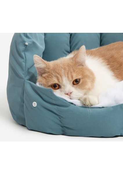 Luxury duo 2 Mevsim Açılıp Kapanabilir Fermuarlı Lux Kedi ve Köpek Yatağı 1 Adet