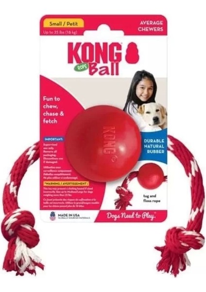 Luxury Kong Ipli Top Köpek Oyuncağı Small 6.5 cm 1 Adet