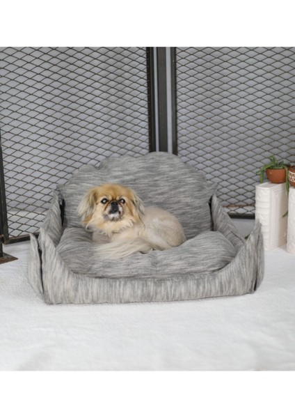 Luxury Grey Kedi Köpek Yatağı 1 Adet