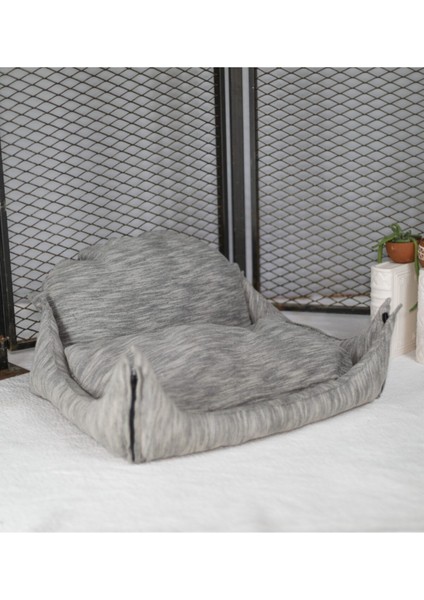 Luxury Grey Kedi Köpek Yatağı 1 Adet
