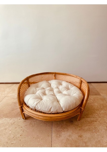 Luxury Fleck Rattan Pet Yatağı 1 Adet