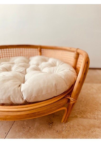 Luxury Fleck Rattan Pet Yatağı 1 Adet