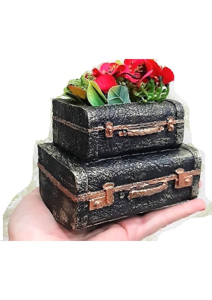 Valiz Saksı Silikon Kalıp K-313