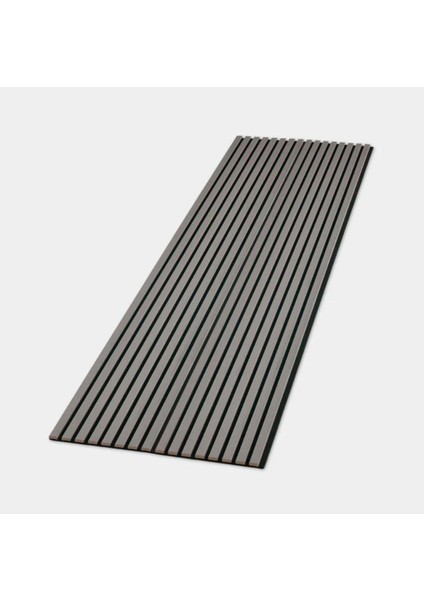 Akustik Duvar Paneli / 60X280 / Antrasit / 3 mm Keçe / 6 mm Çıta