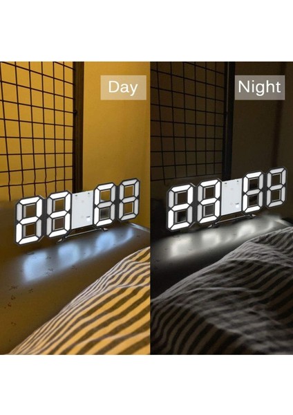 Yeni Nesil Dekoratif Dijital LED Saat - Masa, Duvar Saati-Çalar Saat-Takvim-Termometre Özellikli