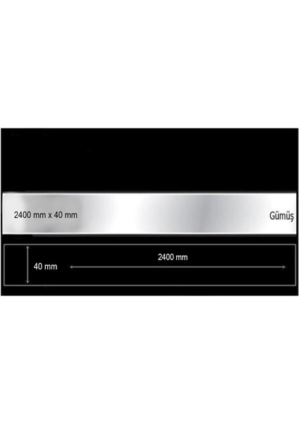 Kendinden Yapışkanlı Şerit Pleksi Ayna 4CM*240CM (1 Adet)