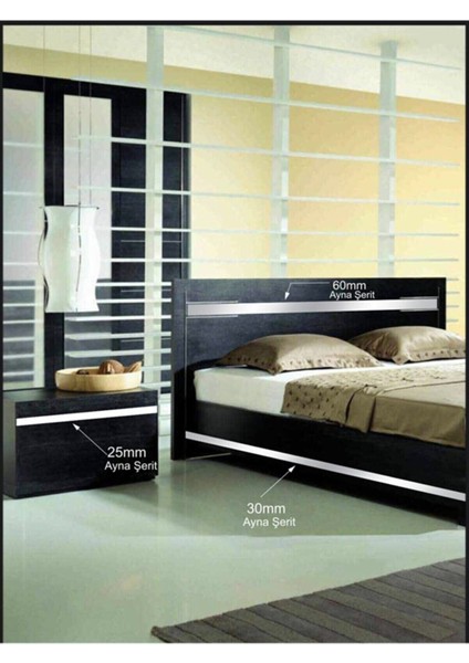 Kendinden Yapışkanlı Şerit Pleksi Ayna 4CM*240CM (1 Adet)