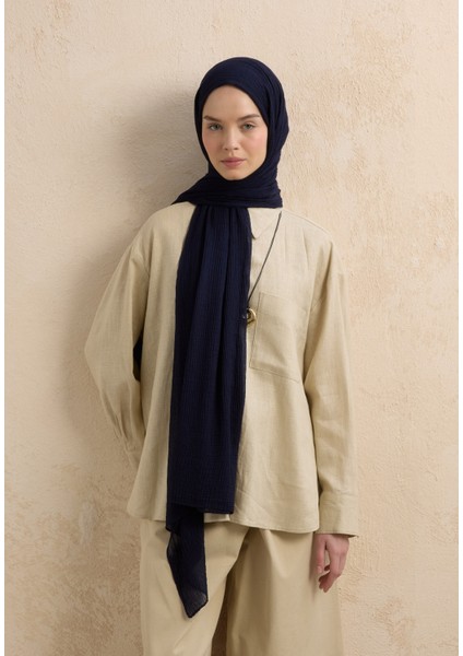Modal Krinkıl Şal Lacivert fiyatları