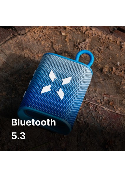 Kablosuz Bluetooth Hoparlör Rgb Işıklı 5W Tws Ipx7 Su Geçirmez Ses Bombası X6703