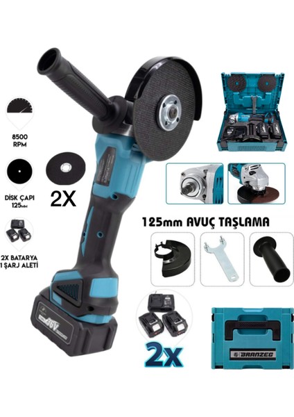 36V Şarjlı Spral Avuç Taşlama Kömürsüz Motor 4 Devirli Spiral Çift Bataryalı Yedek Taşlama Hediye modelleri