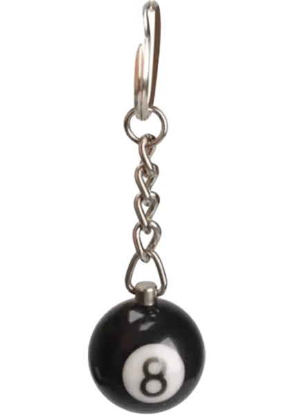 Moda Yaratıcı Bilardo Bilardo Anahtarlık Masa Topu Anahtarlık Şanslı Siyah No.8 Anahtarlık 25MM Reçine Top Takı Hediye (Yurt Dışından)