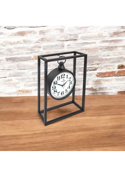Siyah Kare Metal Masa Saati Modern Tasarım Şık Duvar Saati Saatdukkanduvar Home Dan Dekoratif Saa