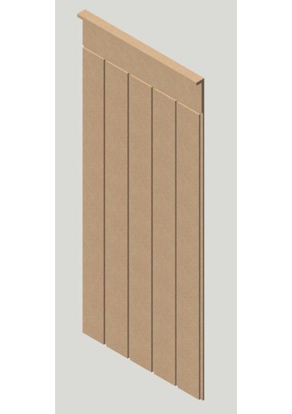 Duvar Paneli 54 cm Genişlik x 105 cm Ham Mdf Duvar Paneli ( 10 mm Kalınlık )