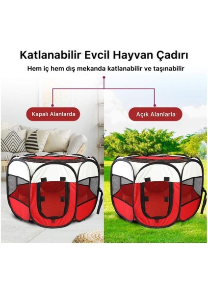 Luxury Taşınabilir Katlanır Evcil Hayvan Yatağı Kedi ve Köpek Evi Büyük (M) 1 Adet fırsatları