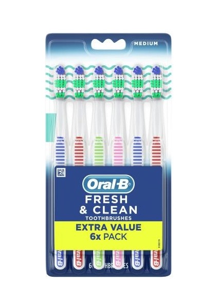 Fresh And Clean Diş Fırçası Asorti Orta 6lı fiyatları