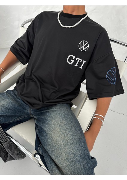 Golf Gtı Baskılı Oversize Unisex T-Shirt fiyatları