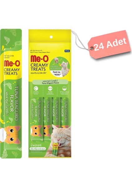 Me-O Creamy Kedi Ödül Maması Yüzgeçli Orkinos Balığı 24'lü 15 GR