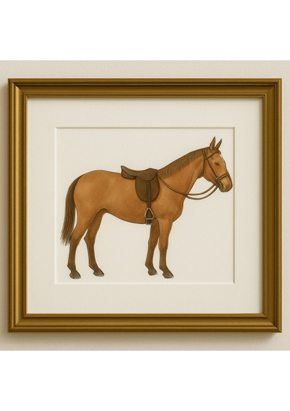 CONCEPT STORE The Hıghland Horses Serisi Çerçeveli Tablo
