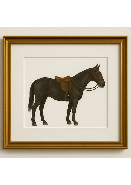CONCEPT STORE The Hıghland Horses Serisi Çerçeveli Tablo