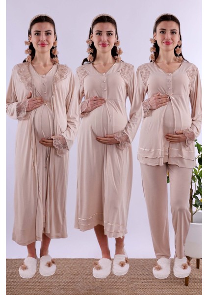 Kahverengi Hamile Lohusa Set BYL224262