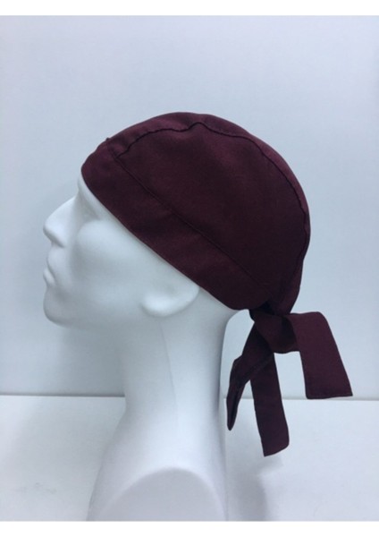Aşçı Kep Şapka Bandana Restorant Cafe Bistro (Bordo)