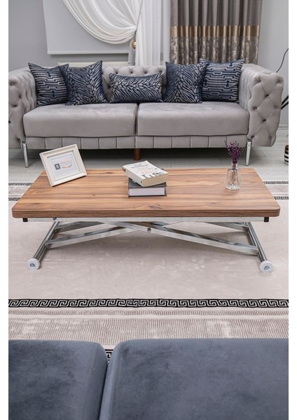 Home Üst Tabla Mdf Urartu Oval Köşe Alt Ayak Krom