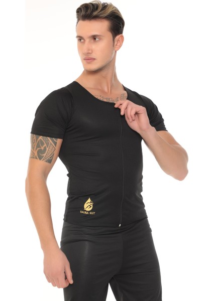 Sauna Suit Erkek Termal Takım Fermuarlı Model Termal Içlik