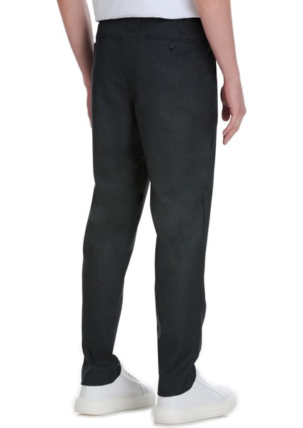 Lacivert Dinamik Fit Yandan Cepli Jogger Pantolon