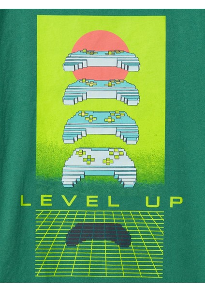 Erkek Çocuk Yeşil Grafikli T-Shirt fiyatları