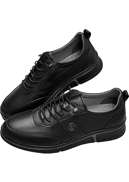 Kafkaslar Deri Ortopedik Lastikli Spor Model Günlük Erkek Ayakkabı fiyatları