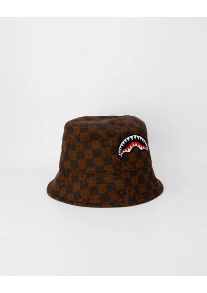 Check Bucket Cap, Erkekler Için %100 Pamuk, Şapka