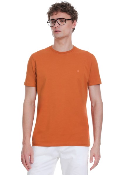 Tarçın Regular Fit Bisiklet Yaka Pamuklu Tişört modelleri