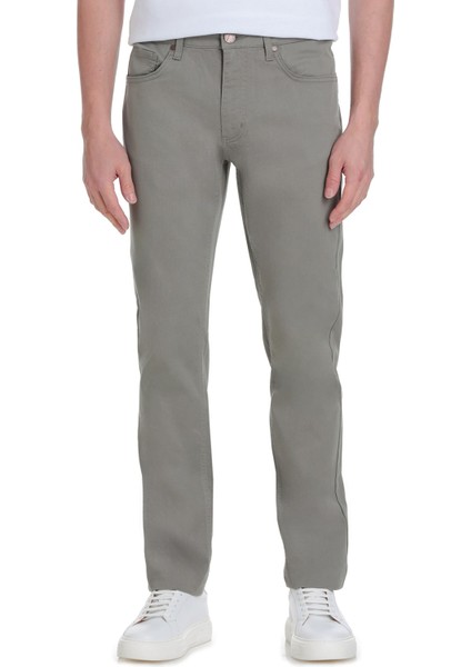 Haki Dinamik Fit 5 Cep Basic Kanvas Pantolon