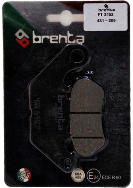 Yamaha Crypton X 135cc 2008-14 Ön Fren Balatası Brenta Organik
