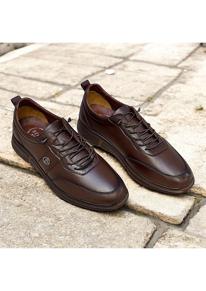 Kafkaslar Deri Ortopedik Lastikli Spor Model Günlük Erkek Ayakkabı fiyatları