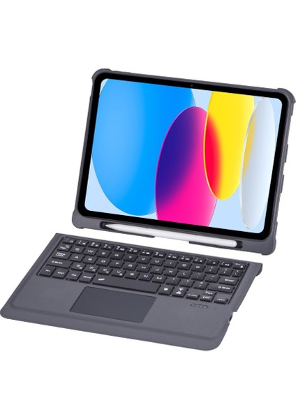Apple iPad 11.nesil A16 11INÇ/10.NESIL 10.9inç Kılıf LED Işıklı Magnetik Standlı Klavyeli Kılıf