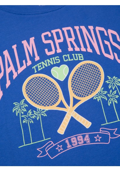 Kız Çocuk Mavi Gap Logo T-Shirt modelleri