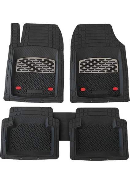 Seat Ateca 4x4 2023 Uyumlu 4d Havuzlu Üniversal Yeni Nesil Pro Paspas Siyah - Gri