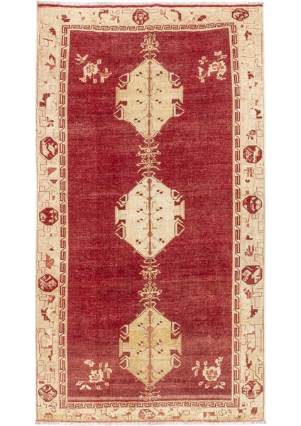 Halia Kırmızı Vintage Yün Halı 191 x 349 cm