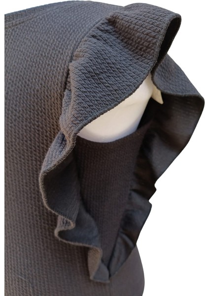 Kız Çocuk T-Shirt Kaşkorse Baskısız Siyah 8 Yaş modelleri