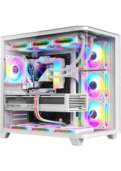 White Wave 64X Ryzen 7 7700 64GB Ddr5 1tb Nvme M.2 RTX4060 Ekran Kartlı Oyuncu Bilgisayarı