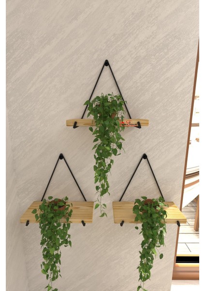 3 Lü Gerçek Masif Ahşap Dekoratif Raf Balkon Tanzim Çiçeklik fiyatları