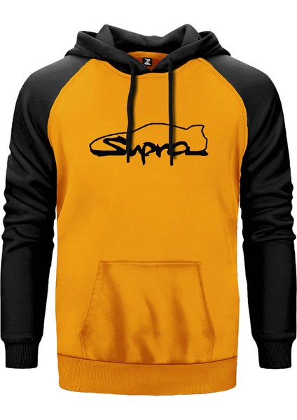 Supra Icon Sarı Renk Reglan Kol Kapşonlu Sweatshirt