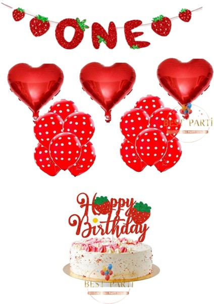 Eva Çilek Temalı Doğum Günü Seti