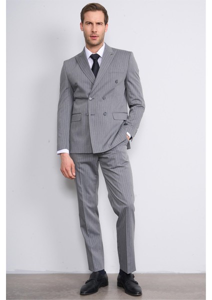 Kagi Füme Erkek Pamuk Polyester Sorento Kruvaze Takım