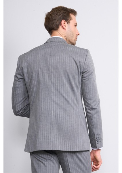 Kagi Füme Erkek Pamuk Polyester Sorento Kruvaze Takım