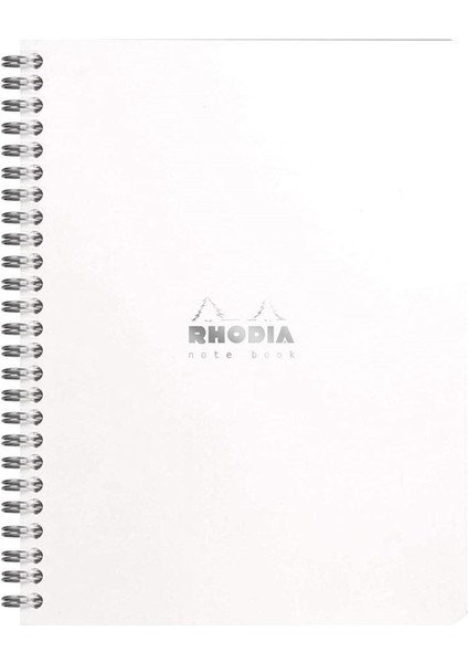 RD193441 Classic A5 Dot Noktalı Defter 80 Yaprak Spiralli Esnek Kapak - Beyaz