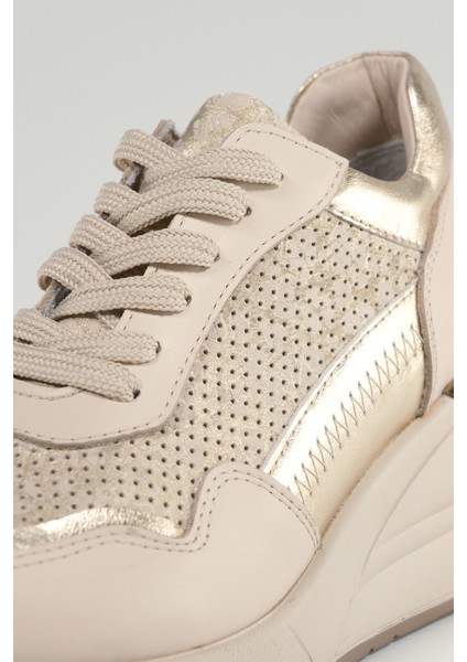 Ludovica Bej Deri Kadın Sneakers, Günlük Ayakkabı, Spor Ayakkabı 24220