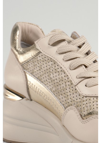 Ludovica Bej Deri Kadın Sneakers, Günlük Ayakkabı, Spor Ayakkabı 24220